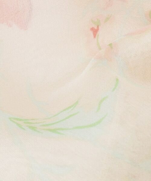 LAURA ASHLEY / ローラ アシュレイ マフラー・ショール・スヌード・ストール | 【シルク100％／ワンタッチ】花柄スカーフ | 詳細2