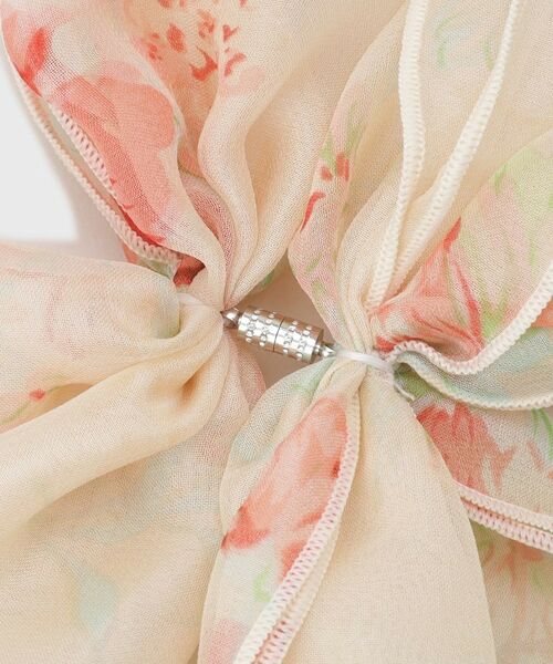 LAURA ASHLEY / ローラ アシュレイ マフラー・ショール・スヌード・ストール | 【シルク100％／ワンタッチ】花柄スカーフ | 詳細3