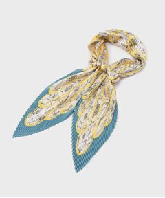 LAURA ASHLEY / ローラ アシュレイ マフラー・ショール・スヌード・ストール | 【シュシュ付】スケッチ柄プリーツスカーフ