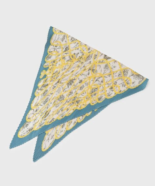 LAURA ASHLEY / ローラ アシュレイ マフラー・ショール・スヌード・ストール | 【シュシュ付】スケッチ柄プリーツスカーフ | 詳細3