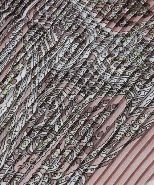 LAURA ASHLEY / ローラ アシュレイ マフラー・ショール・スヌード・ストール | 【シュシュ付】ペルシャ柄プリーツスカーフ | 詳細2