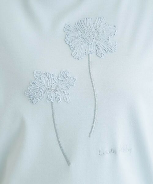 LAURA ASHLEY / ローラ アシュレイ Tシャツ | 【洗える／立体モチーフ／コットン100％】ランズウィック柄Tシャツ | 詳細12