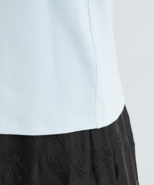 LAURA ASHLEY / ローラ アシュレイ Tシャツ | 【洗える／立体モチーフ／コットン100％】ランズウィック柄Tシャツ | 詳細18