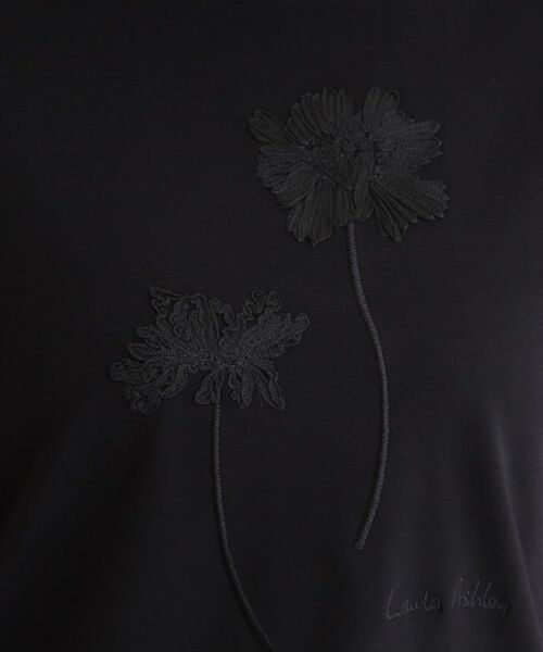 LAURA ASHLEY / ローラ アシュレイ Tシャツ | 【洗える／立体モチーフ／コットン100％】ランズウィック柄Tシャツ | 詳細8