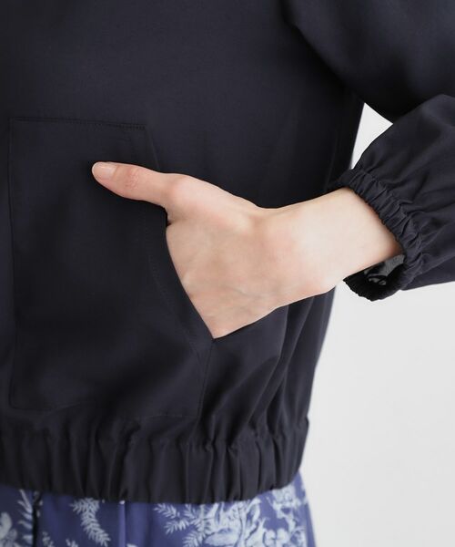 LAURA ASHLEY / ローラ アシュレイ レザーブルゾン・ジャケット | 【洗える／プラケット刺繍入り／羽織に使える】シアーブルゾン | 詳細14