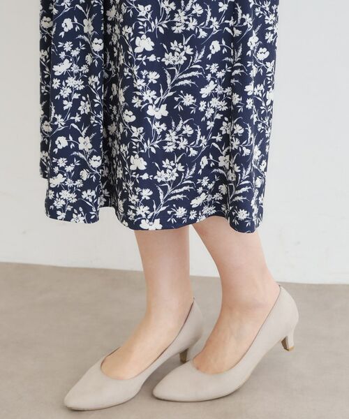 LAURA ASHLEY / ローラ アシュレイ ロング・マキシ丈ワンピース | 【洗える／ジャージ素材／同柄アイテムあり】ライ柄ワンピース | 詳細11