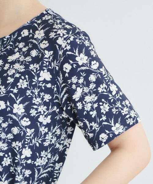 LAURA ASHLEY / ローラ アシュレイ ロング・マキシ丈ワンピース | 【洗える／ジャージ素材／同柄アイテムあり】ライ柄ワンピース | 詳細9