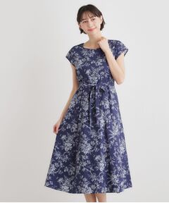 LAURA ASHLEY / ローラ アシュレイ ミニ丈・ひざ丈ワンピース | 【洗える／コットン100％／3colors／同柄アイテムあり】ウォールド ガーデン柄ワンピース