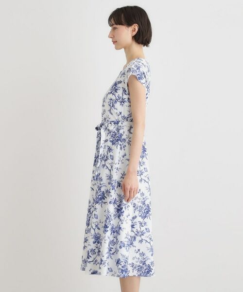 LAURA ASHLEY / ローラ アシュレイ ミニ丈・ひざ丈ワンピース | 【洗える／コットン100％／3colors／同柄アイテムあり】ウォールド ガーデン柄ワンピース | 詳細14