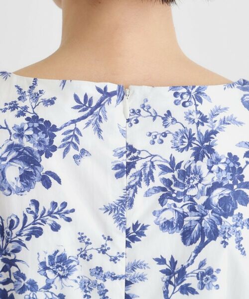 LAURA ASHLEY / ローラ アシュレイ ミニ丈・ひざ丈ワンピース | 【洗える／コットン100％／3colors／同柄アイテムあり】ウォールド ガーデン柄ワンピース | 詳細17
