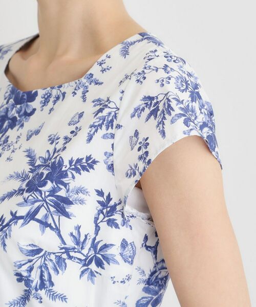 LAURA ASHLEY / ローラ アシュレイ ミニ丈・ひざ丈ワンピース | 【洗える／コットン100％／3colors／同柄アイテムあり】ウォールド ガーデン柄ワンピース | 詳細18