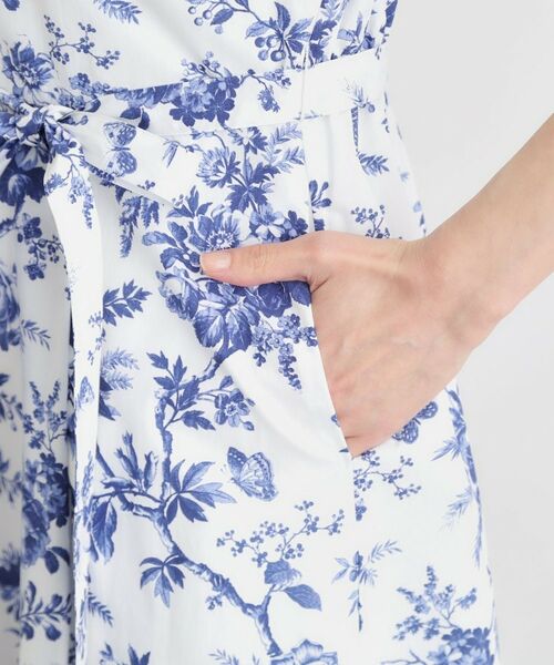 LAURA ASHLEY / ローラ アシュレイ ミニ丈・ひざ丈ワンピース | 【洗える／コットン100％／3colors／同柄アイテムあり】ウォールド ガーデン柄ワンピース | 詳細19