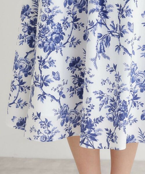 LAURA ASHLEY / ローラ アシュレイ ミニ丈・ひざ丈ワンピース | 【洗える／コットン100％／3colors／同柄アイテムあり】ウォールド ガーデン柄ワンピース | 詳細22