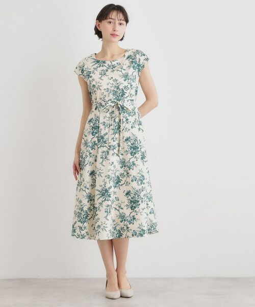 LAURA ASHLEY / ローラ アシュレイ ミニ丈・ひざ丈ワンピース | 【洗える／コットン100％／3colors／同柄アイテムあり】ウォールド ガーデン柄ワンピース | 詳細3