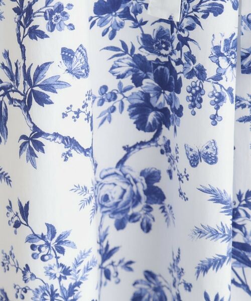 LAURA ASHLEY / ローラ アシュレイ ミニ丈・ひざ丈ワンピース | 【洗える／コットン100％／3colors／同柄アイテムあり】ウォールド ガーデン柄ワンピース | 詳細8