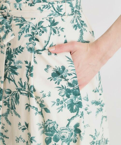 LAURA ASHLEY / ローラ アシュレイ スカート | 【洗える／コットン100％／ウエストゴム／3colors】ウォールド ガーデン柄スカート | 詳細19