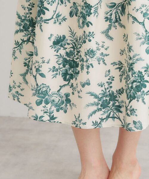 LAURA ASHLEY / ローラ アシュレイ スカート | 【洗える／コットン100％／ウエストゴム／3colors】ウォールド ガーデン柄スカート | 詳細21