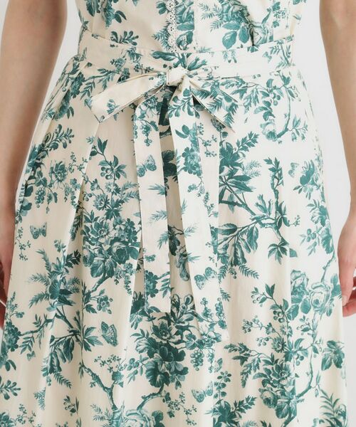 LAURA ASHLEY / ローラ アシュレイ スカート | 【洗える／コットン100％／ウエストゴム／3colors】ウォールド ガーデン柄スカート | 詳細23