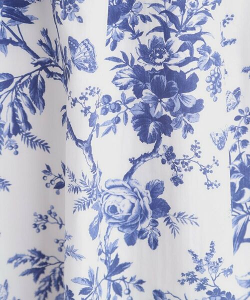 LAURA ASHLEY / ローラ アシュレイ スカート | 【洗える／コットン100％／ウエストゴム／3colors】ウォールド ガーデン柄スカート | 詳細8