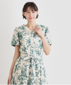 LAURA ASHLEY / ローラ アシュレイ シャツ・ブラウス | 【洗える／コットン100％／3colors／同柄アイテムあり】ウォールド ガーデン柄ブラウス