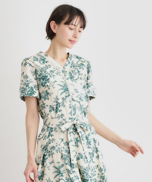 LAURA ASHLEY / ローラ アシュレイ シャツ・ブラウス | 【洗える／コットン100％／3colors／同柄アイテムあり】ウォールド ガーデン柄ブラウス | 詳細1