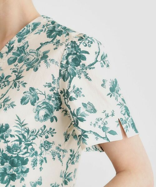 LAURA ASHLEY / ローラ アシュレイ シャツ・ブラウス | 【洗える／コットン100％／3colors／同柄アイテムあり】ウォールド ガーデン柄ブラウス | 詳細17