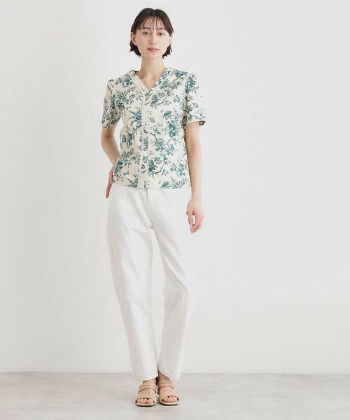 LAURA ASHLEY / ローラ アシュレイ シャツ・ブラウス | 【洗える／コットン100％／3colors／同柄アイテムあり】ウォールド ガーデン柄ブラウス | 詳細3