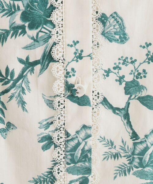 LAURA ASHLEY / ローラ アシュレイ シャツ・ブラウス | 【洗える／コットン100％／3colors／同柄アイテムあり】ウォールド ガーデン柄ブラウス | 詳細4