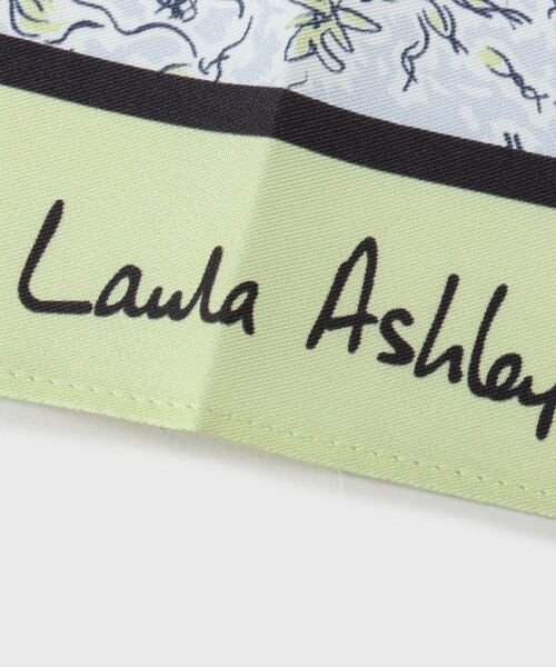 LAURA ASHLEY / ローラ アシュレイ バンダナ・スカーフ | 【シルク100％／60×60cm】ハービー フィールド柄スカーフ | 詳細3