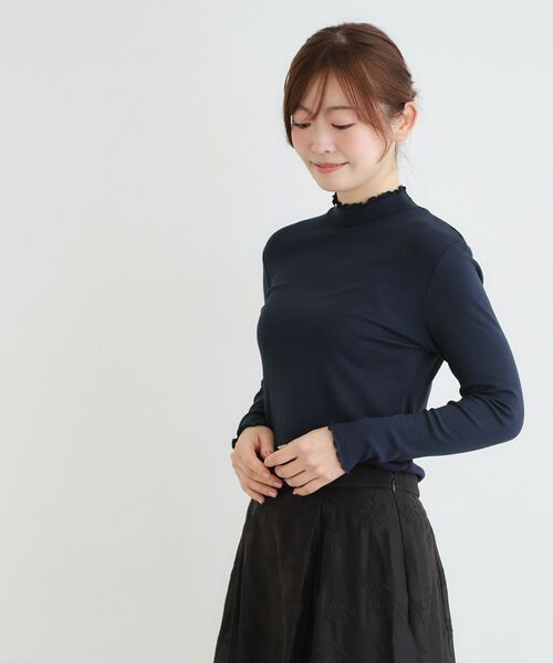 LAURA ASHLEY / ローラ アシュレイ カットソー | 【定番人気!5colors/洗える】メロウエラスティックタートル | 詳細17