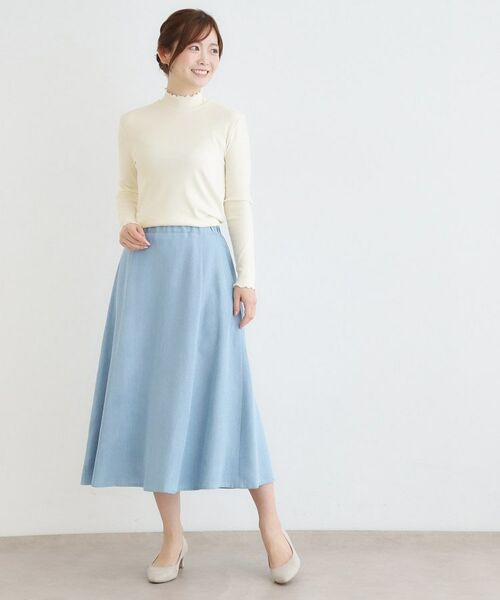 LAURA ASHLEY / ローラ アシュレイ カットソー | 【定番人気!5colors/洗える】メロウエラスティックタートル | 詳細2