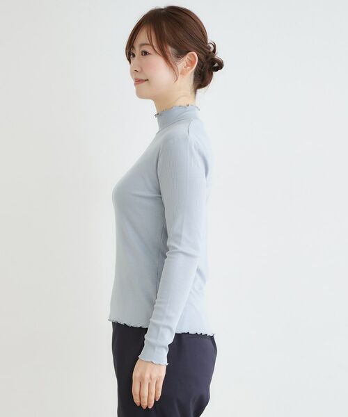 LAURA ASHLEY / ローラ アシュレイ カットソー | 【定番人気!5colors/洗える】メロウエラスティックタートル | 詳細22