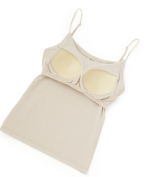 LAURA ASHLEY / ローラ アシュレイ キャミソール・チューブトップ | 【ロゴ刺繍入り／カップ一体型】カップ付きキャミソール | 詳細10