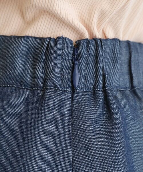 LAURA ASHLEY / ローラ アシュレイ ロング・マキシ丈スカート | 【定番人気！脇ファスナーあり／ウエストゴム】セルロース デニムスカート | 詳細14