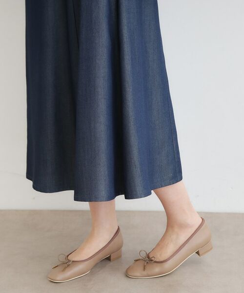 LAURA ASHLEY / ローラ アシュレイ ロング・マキシ丈スカート | 【定番人気！脇ファスナーあり／ウエストゴム】セルロース デニムスカート | 詳細15