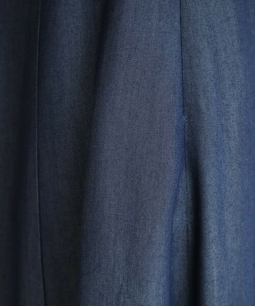 LAURA ASHLEY / ローラ アシュレイ ロング・マキシ丈スカート | 【定番人気！脇ファスナーあり／ウエストゴム】セルロース デニムスカート | 詳細8