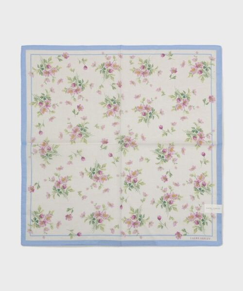 LAURA ASHLEY / ローラ アシュレイ ハンカチ | 小花柄 プリントハンカチ（ライトブルー(191)）