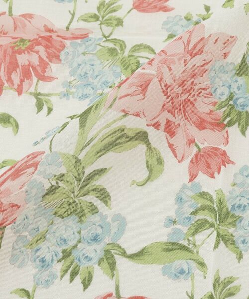 LAURA ASHLEY / ローラ アシュレイ ハンカチ | ユリ柄 プリントハンカチ | 詳細3