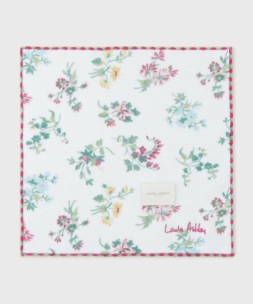 LAURA ASHLEY / ローラ アシュレイ ハンカチ | キーリーポージー柄プリントタオルハンカチ（アイボリー(104)）
