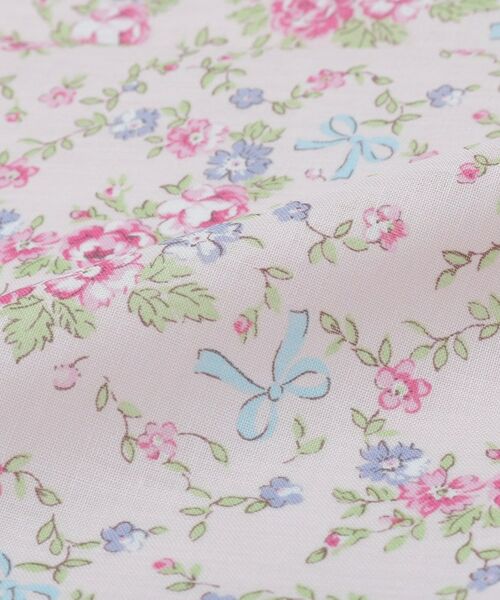 LAURA ASHLEY / ローラ アシュレイ ハンカチ | 小リボン＆お花 プリントハンカチ | 詳細3