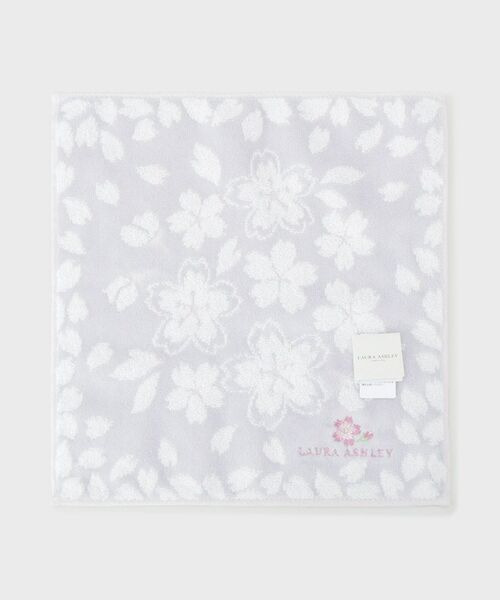 LAURA ASHLEY / ローラ アシュレイ ハンカチ | さくらタオルハンカチ（ライトグレー(111)）