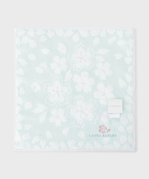 LAURA ASHLEY / ローラ アシュレイ ハンカチ | さくらタオルハンカチ（ミントグリーン(121)）