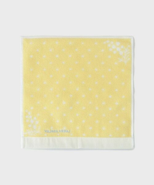 LAURA ASHLEY / ローラ アシュレイ ハンカチ | 【WEB限定／お配りギフトにおすすめ！／ラッピング資材付き】ミモザドットタオルハンカチ 白 5枚セット | 詳細3