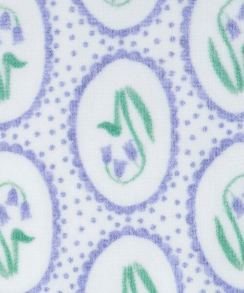 LAURA ASHLEY / ローラ アシュレイ ハンカチ | 【WEB限定／お配りギフトにおすすめ！／ラッピング資材付き】アリーブルーベルウィズスポット柄プリントタオルハンカチ 5枚セット | 詳細4