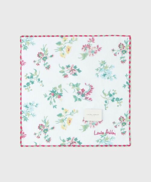 LAURA ASHLEY / ローラ アシュレイ ハンカチ | 【WEB限定／お配りギフトにおすすめ！／ラッピング資材付き】キーリーポージー柄プリントタオルハンカチ 5枚セット | 詳細2