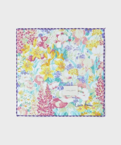LAURA ASHLEY / ローラ アシュレイ ハンカチ | 【WEB限定／お配りギフトにおすすめ！／ラッピング資材付き】エヴァリンガムメドウ柄プリントタオルハンカチ 5枚セット | 詳細2