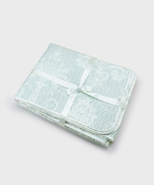 LAURA ASHLEY / ローラ アシュレイ インテリア・インテリア雑貨 | ジョゼッテ柄／ダックエッグ  キルトマルチカバー 250×200cm | 詳細1