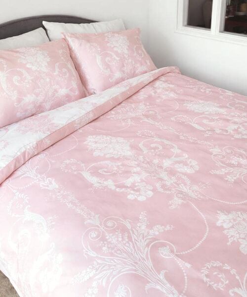 LAURA ASHLEY / ローラ アシュレイ インテリア・インテリア雑貨 | 【ダブル】ジョゼッテ柄／ペールシクラメン デュベカバー（ピンク(171)）