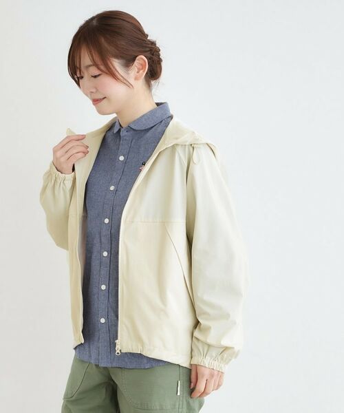 LAURA ASHLEY / ローラ アシュレイ レザーブルゾン・ジャケット | 【ワンマイルウエア】UVカット機能付きジップアップフーディー | 詳細1