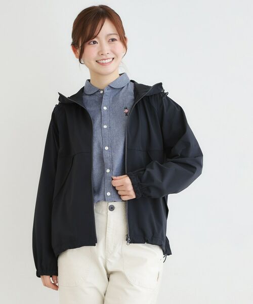 LAURA ASHLEY / ローラ アシュレイ レザーブルゾン・ジャケット | 【ワンマイルウエア】UVカット機能付きジップアップフーディー（ブルー(093)）